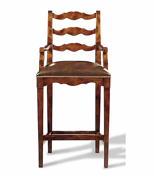 Maitland-Smith Morale Barstool in Brown 89-1502 CLOSEOUT
