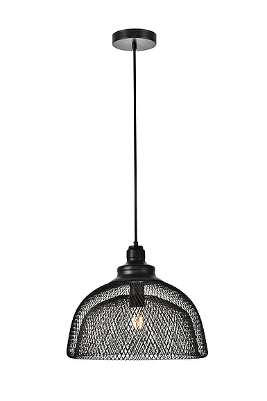 Elegant Warren Collection Pendant D13.5In H11In LT:1 Black Finish LDPD2032