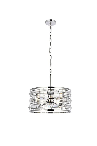 Elegant Kennedy 16.5 In. Pendant in Chrome 1108D16C