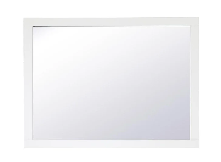 Elegant Aqua Rectangle Vanity Mirror 48 In. in White VM24836WH