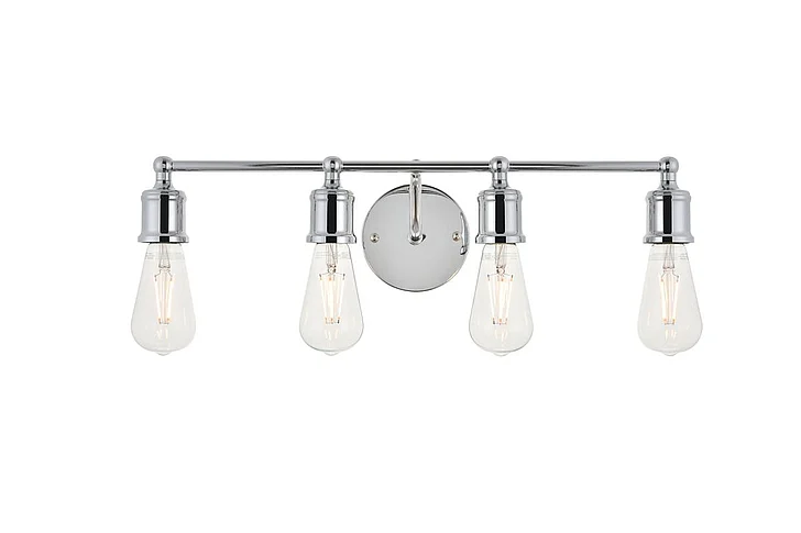 Elegant Serif 4 Light Chrome Wall Sconce LD4028W22C CLOSEOUT