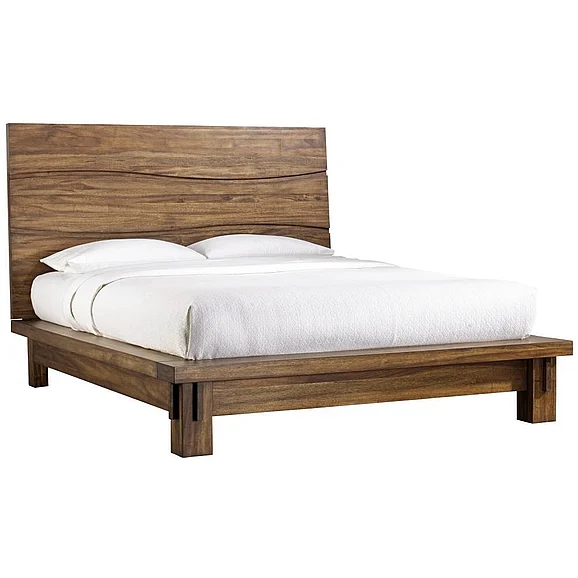 Modus Ocean Queen Platform Bed in Natural Sengon 8C79P5