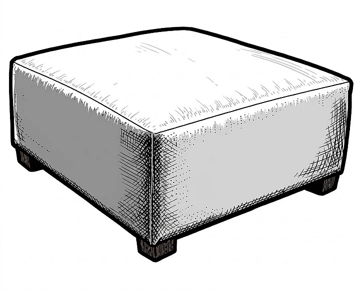Tennessee Custom Jocelyn Large Ottoman 3J00-10