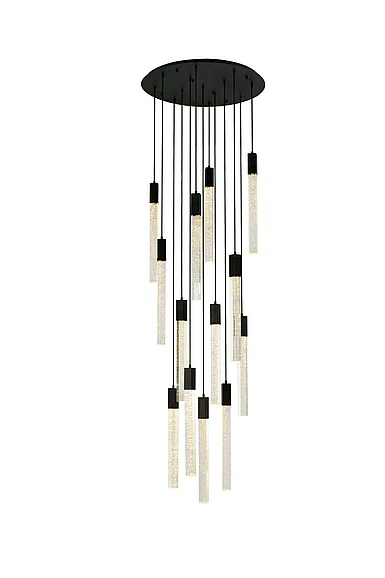 Elegant Weston 13 Lights Pendant in Black 2067G30BK
