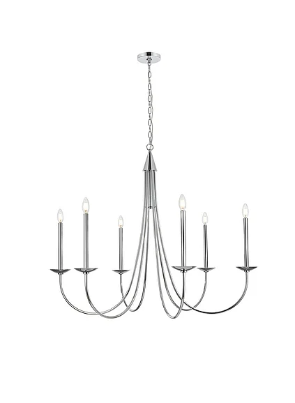 Elegant Cohen 42 In. Chandelier in Chrome LD810D42C CLOSEOUT