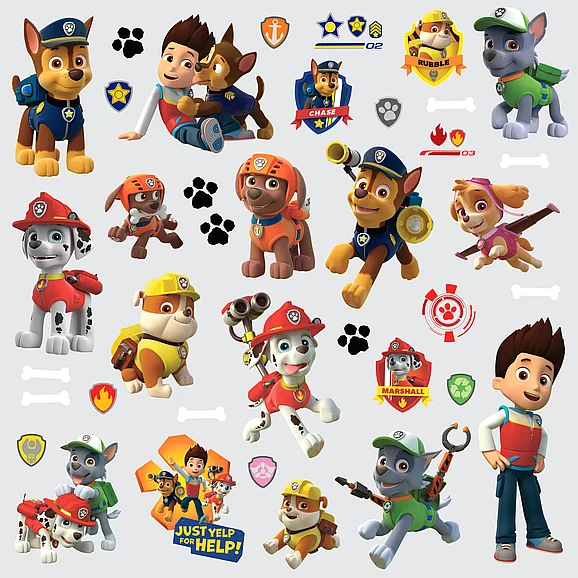 York RoomMates Paw Patrol Wall Decals RMK2640SCS