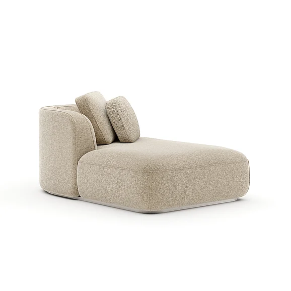 Caracole Sasso RAF Chaise in Oatmeal UPH-426-RH2-B