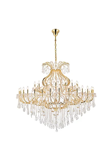Elegant Maria Theresa 49 Light Gold Chandelier Clear Royal Cut Crystal 2800G72G/RC