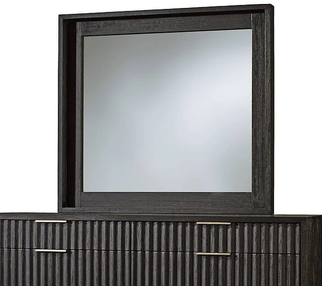 Modus Kentfield Mirror in Black Drifted Oak 8ZU583