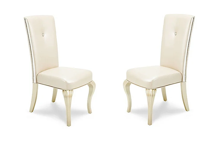 AICO Hollywood Loft Side Chair in Frost (Set of 2) CLOSEOUT