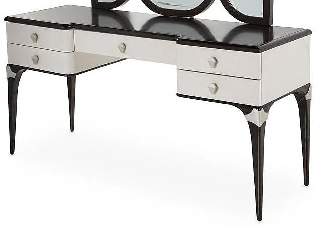 AICO Paris Chic Vanity/Desk in Espresso 9003058-409