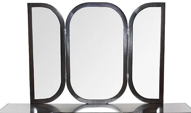 AICO Paris Chic Vanity Wall Mirror in Espresso 9003068-409
