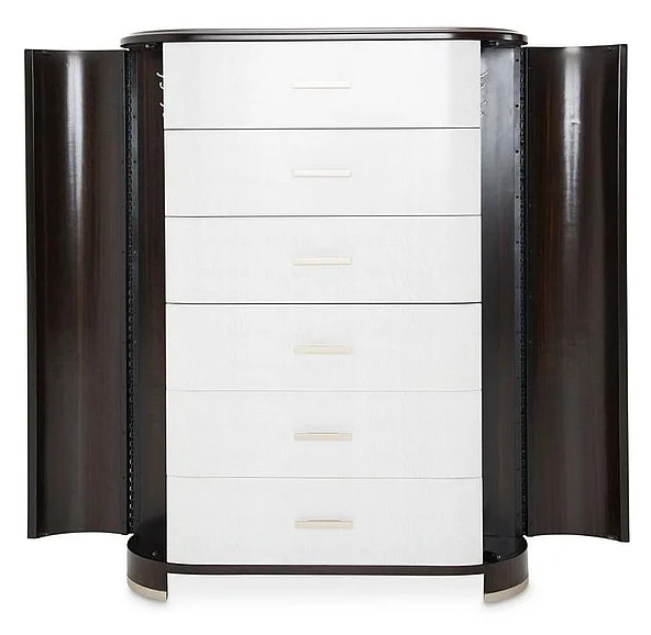 AICO Paris Chic 6 Drawer Chest in Espresso NF9003070SA-409