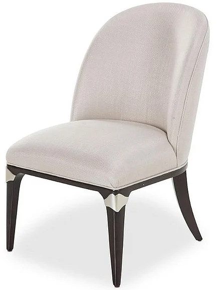 AICO Paris Chic Vanity Desk Chair in Espresso 9003244-409