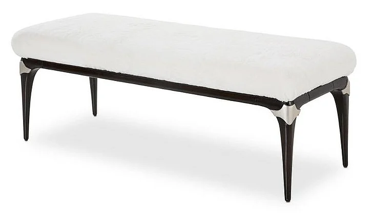 AICO Paris Chic Bed Bench in Espresso 9003904-409