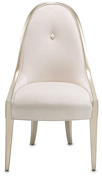AICO Furniture London Place Side Chair in Creamy Pearl (Set of 2) 9004003A-112