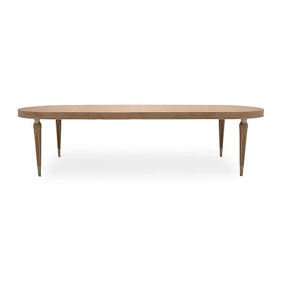 AICO Villa Cherie 4 Leg Oval Dining Table in Caramel 9008000-134