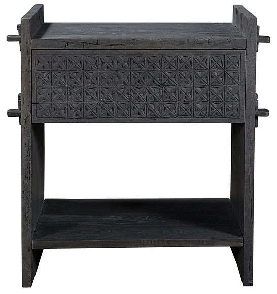 Moti Furniture Jamboree Nightstand in Dark Gray