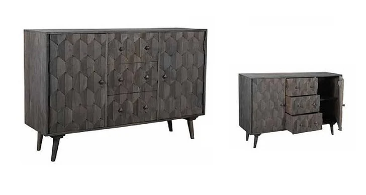 Moti Furniture Brent Sideboard in Dark Grey