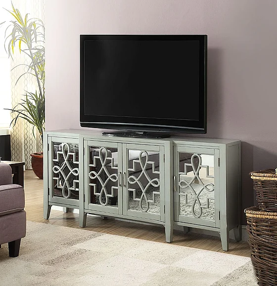 Acme Furniture Kachina Accent Table in Antique Gray 90190