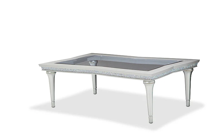 AICO Melrose Plaza Rectangular Cocktail Table in Dove 9019201-118 CLOSEOUT