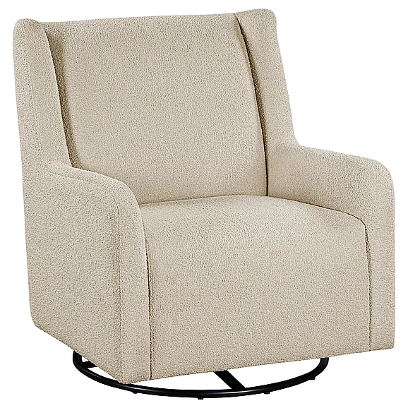 Coaster Serra Boucle Upholstered Swivel Glider Recliner Sandy Beige 902453
