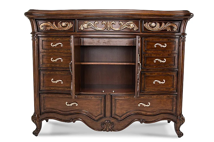 Aico Platine de Royale Tall Dresser in Light Espresso 09051-229 CLOSEOUT