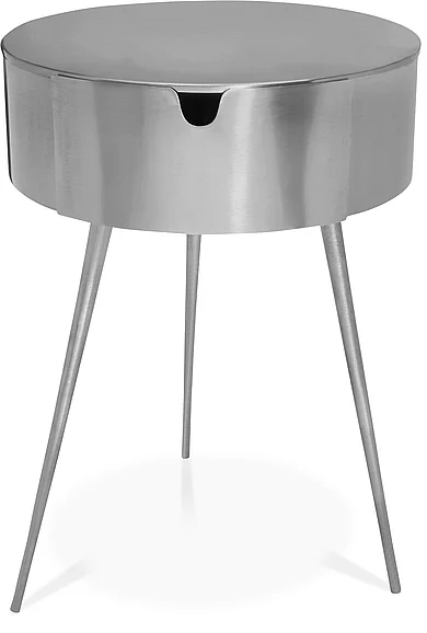 Meridian Bali Side Table | Nightstand in Silver 835Silver