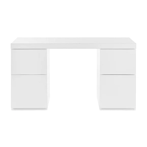 Euro Style Tresero Desk 21x55" in High Gloss White 90631WHT-KIT