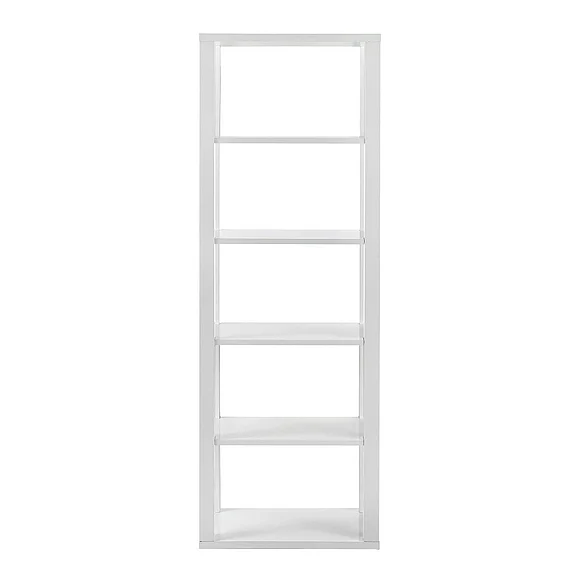 Euro Style Tresero 24" Shelving Unit in High Gloss White 90639WHT-KIT