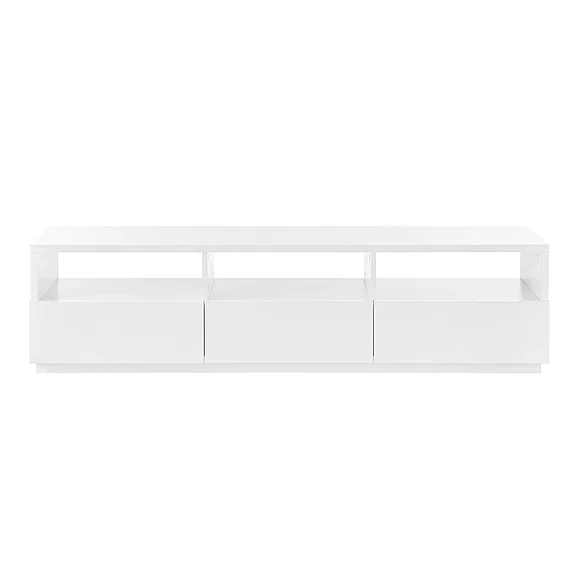 Euro Stand Tresero Media Stand in High Gloss White 90643WHT-KIT