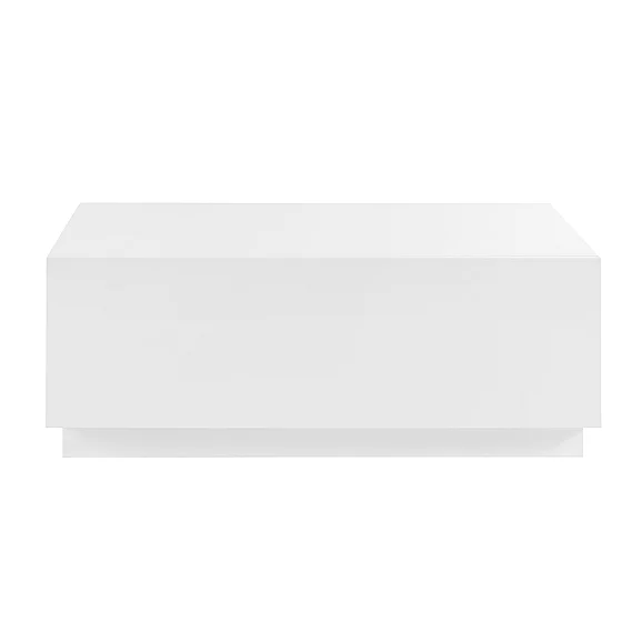 Euro Style Tresero Coffee Table in High Gloss White 90651-WHT