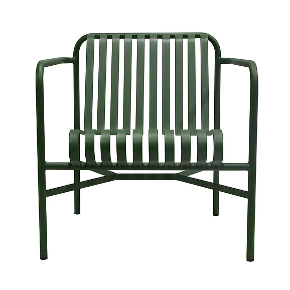 Euro Style Enid Outdoor Lounge Chair in Dark Green 90736-DKGRN