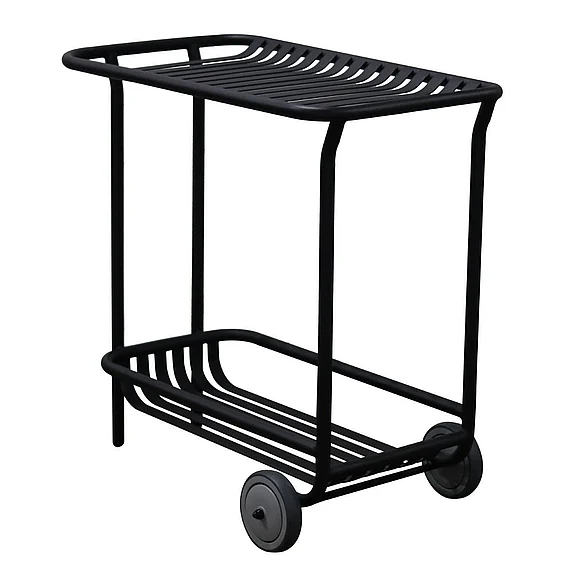 Euro Style Enid 32" Outdoor Cart in Black 90780-BLK