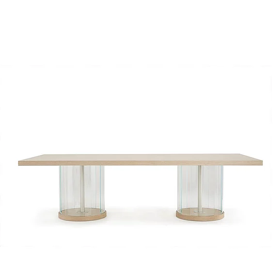 AICO Laguna Ridge Rectangular Dining Table in Washed Oak CLOSEOUT