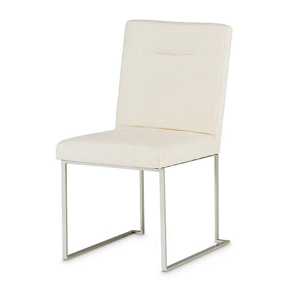 AICO Laguna Ridge Side Chair (Set of 2) in Brushed Silver 9083003-814 CLOSEOUT