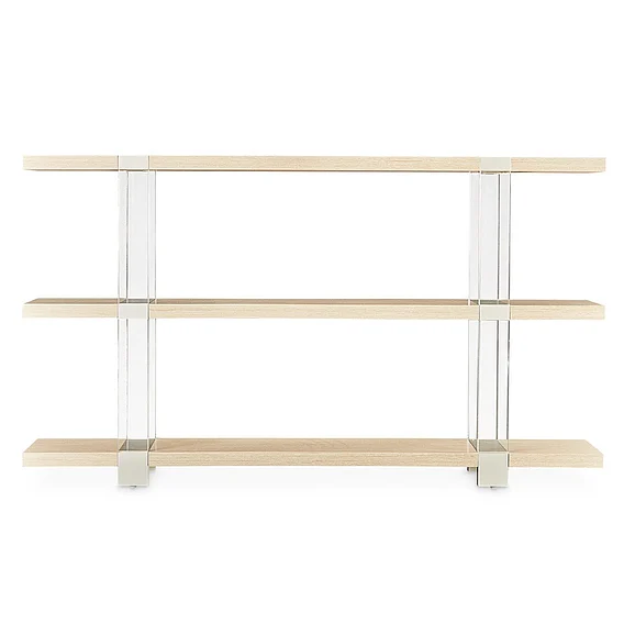 AICO Laguna Ridge Console Table in Washed Oak 9083223-129 CLOSEOUT