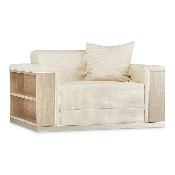 AICO Laguna Ridge Chair and Half in Washed Oak 9083838-CHPGN-129 CLOSEOUT