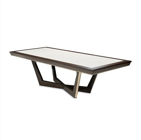 AICO Belmont Place Rectangular Dining Table in Espresso 9085000-409