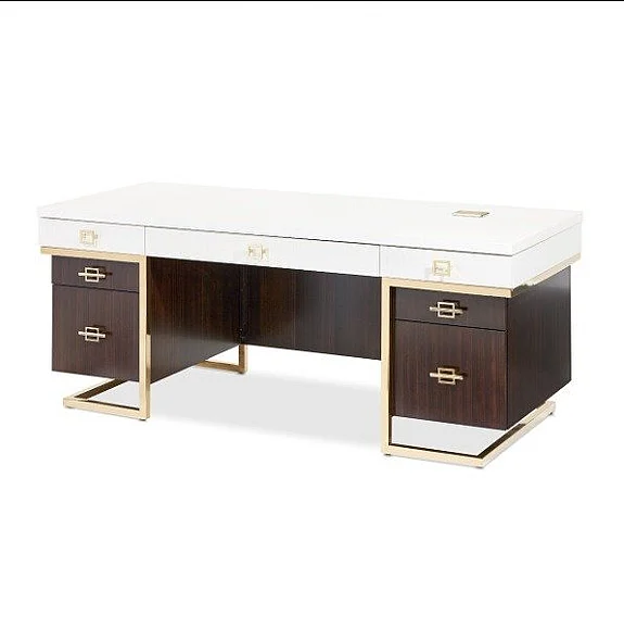 AICO Belmont Place Desk in Espresso 9085207-409