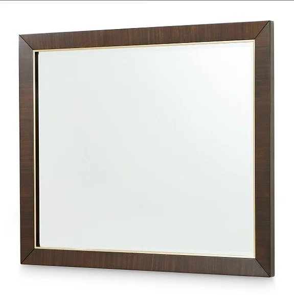 AICO Belmont Place Wall Mirror in Espresso 9085260-409