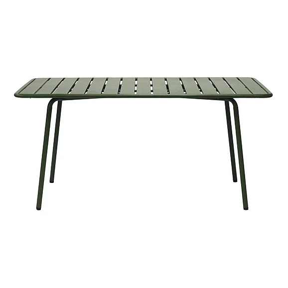 Euro Style Rosco 63" Outdoor Rectangle Table in Dark Green 90863-DKGRN