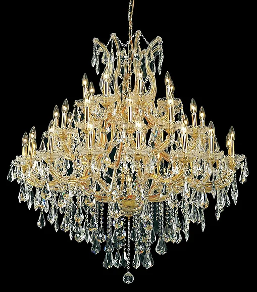 Elegant Maria Theresa 37 Light Gold Chandelier Clear Royal Cut Crystal 2801G44G/RC