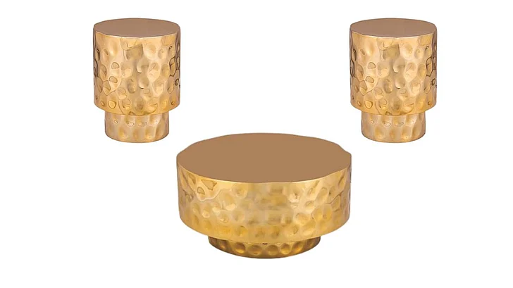 Galaxy Home CT-90 3pc Occasional Set in Gold