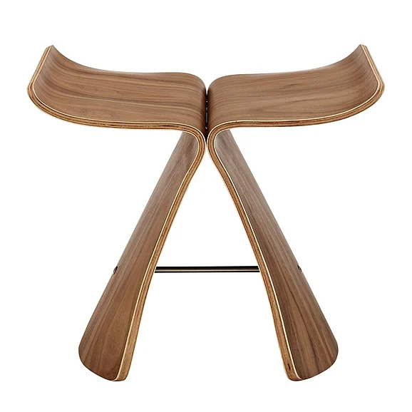 Euro Style Fleur Side Table in Walnut 91006-WAL