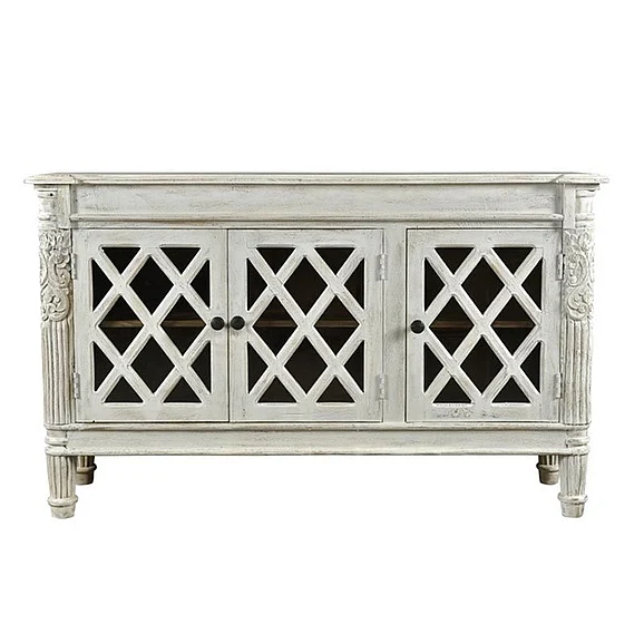 Moti Furniture Camden Carlyle Sideboard in Antique White