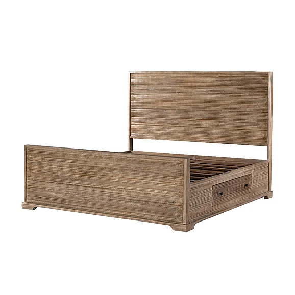 Moti Furniture Camden King Bed in Rustic Light Brown 91013004