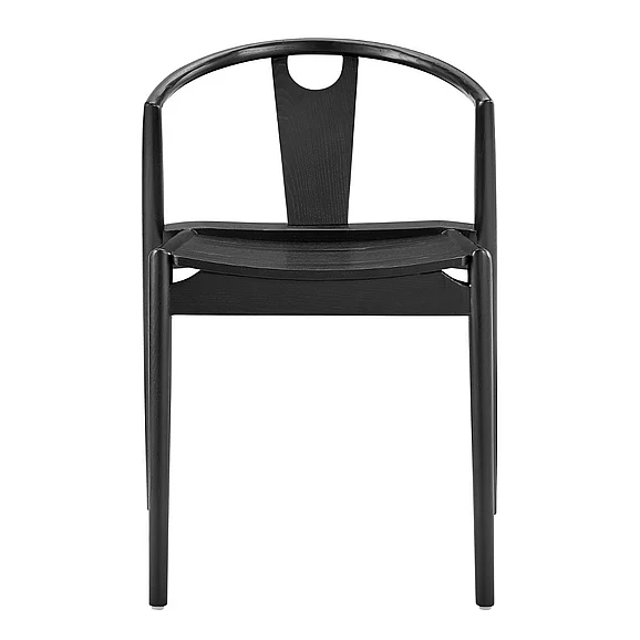 Euro Style Blanche Side Chair with Black Seat and Frame 91016-BLK CLOSEOUT