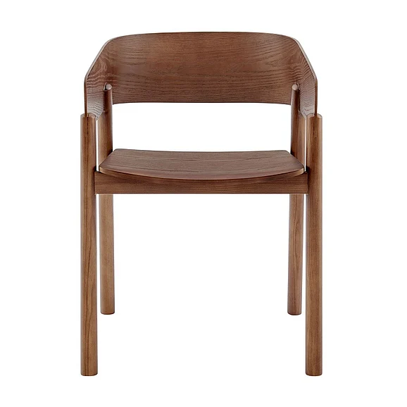 Euro Style Blaise Armchair in Walnut - Set of 1 91018-WAL