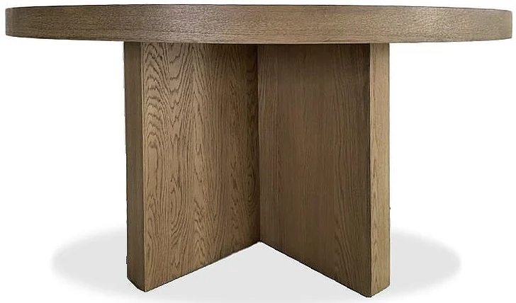 Riverside Furniture Davie 54" Round Dining Table in Pale Oak 91051